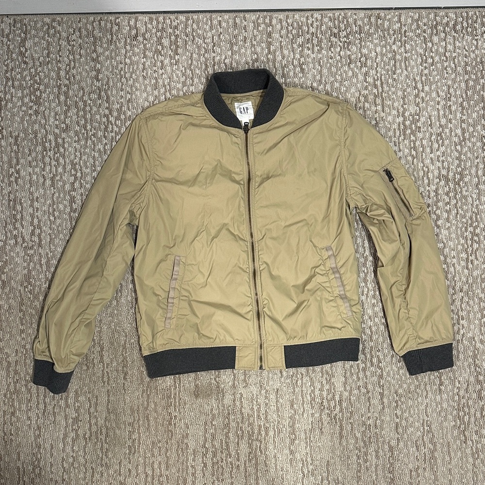 Men's Gap Tan Bomber Jacket (340)